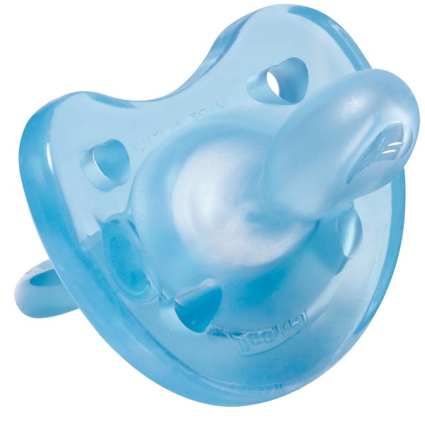 Chicco Physio Gommotto Azzurro in Silicone per Bambino 6-12 Mesi