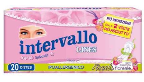 LINES INTERVALLO PROTEGGISLIP FRESH DISTESO 20 PEZZI