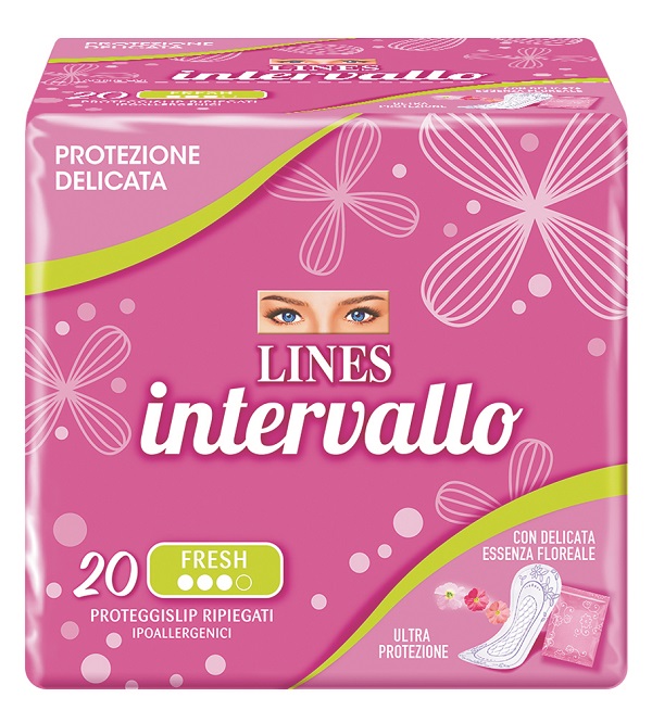 PROTEGGISLIP LINES INTERVALLO FRESH RIPIEGATO 20 PEZZI