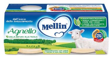 Mellin Omogeneizzato Agnello 2x120g