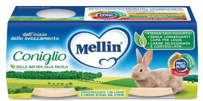 Mellin Omogeneizzato Coniglio 2x80g