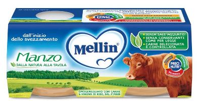 Mellin Omogeneizzato Manzo 2x120g