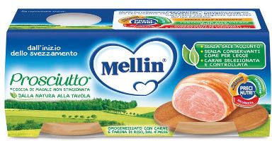 Mellin Omogeneizzato Prosciutto 2x80g