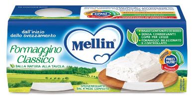 Mellin Omogeneizzato Formaggino Classico 2x80g