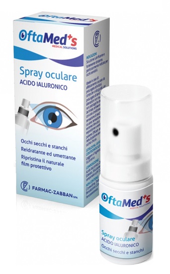 OFTAMED'S SPRAY CULARE OCCHI SECCHI E STANCHI ACIDO IALURONICO 10 ML