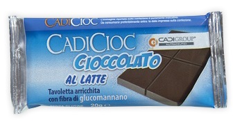 Cadicioc - Barretta al Cioccolato al Latte con Fibra di Glucomannano - 1 Pezzo
