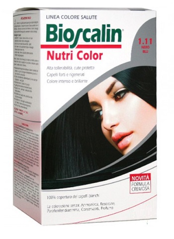 BIOSCALIN NUTRI COLOR 1,11 NERO BLU SINCROB 124 ML