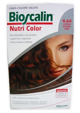 BIOSCALIN NUTRI COLOR 4,64 CASTANO MOGANO RAME 124 ML