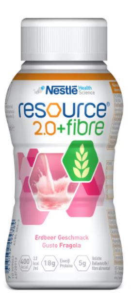 Resource 2.0 + Fibre Supplemento Nutrizionale Fragola 200 ml
