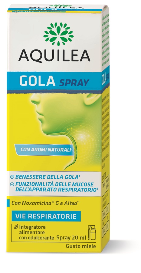 Aquilea Flu - Spray Gola per Difese di Vie Respiratorie - 20 ml