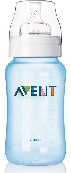 AVENT BIBERON NATURAL 330 ML IN POLIPROPILENE AZZURRO