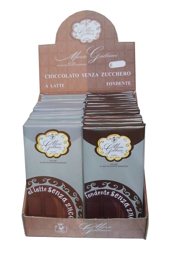 TAVOLETTA CIOCCOLATO AL LATTE SENZA ZUCCHERO 100 G