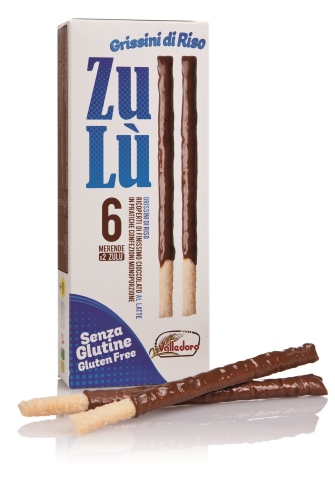 ZULU' GRISSINI DI RISO CON CIOCCOLATO FINISSIMO AL LATTE 12X 11,66 G