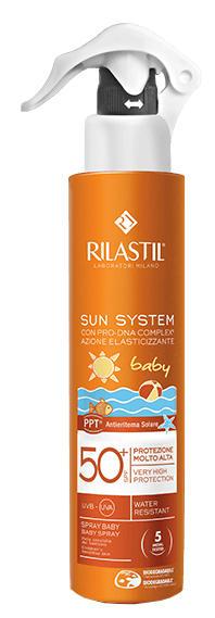 Rilastil Sun System - Spray Solare Trasparente Bambini Protezione Molto Alta SPF 50+ - 200 ml