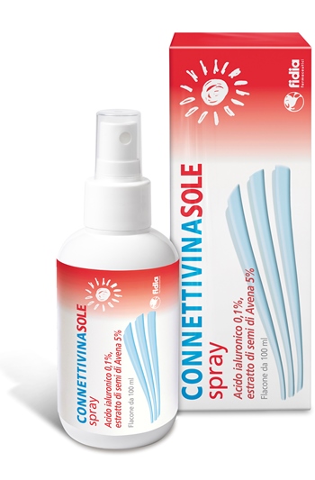 fidia farmaceutici spa connettivina sole spray - trattamento delle scottature ed eritemi solari - 100 ml