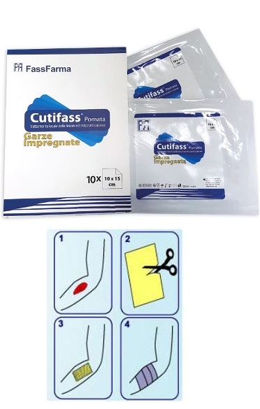 CUTIFASS GARZA CON POMATA 10 X 15 CM 10 PEZZI