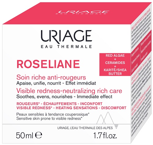 Uriage Roseliane - Crema Viso Ricca Anti-Arrossamenti - 50 ml
