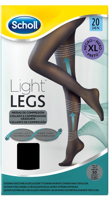 Scholl Light Legs Collant 20 Den Colore Nero Taglia XL 1 Paio
