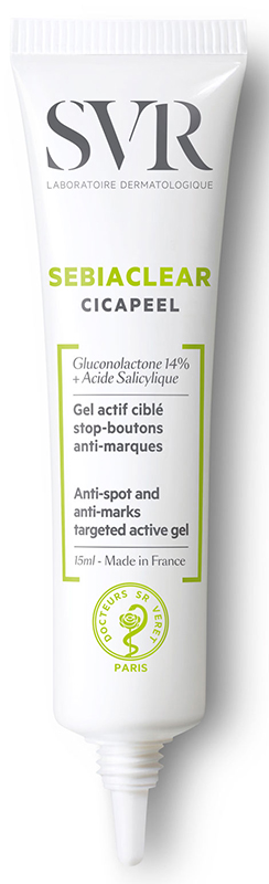 SVR Sebiaclear Cicapeel - Gel Viso Attivo per Eliminazione di Punti Neri - 15 ml