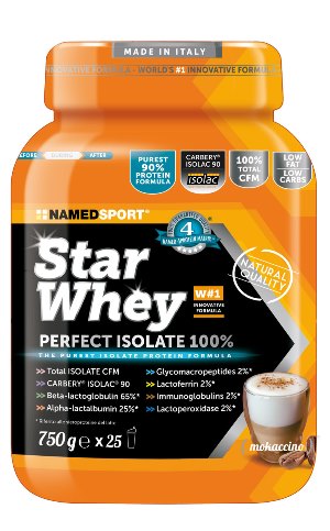 Named Sport Star Whey - Integratore Massa Muscolare - Gusto Mokaccino 750 g