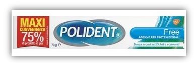 Polident Free - Adesivo per Protesi Gusto Neutro - 70 g