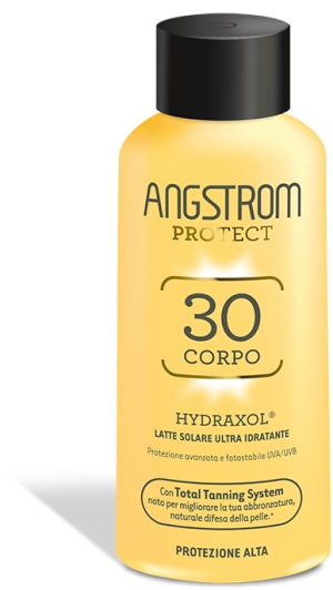 Angstrom Protect Hydraxol - Latte Solare Corpo Ultra Idratante con Protezione Alta SPF 30 - 200 ml