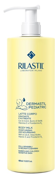 Rilastil Dermastil Pediatric - Latte Corpo Pediatrico Idratante e Nutriente - 400 ml