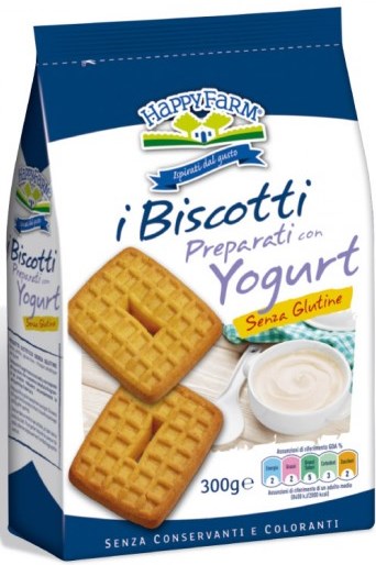 HAPPY FARM BISCOTTI YOGURT SENZA ZUCCHERO 300 G