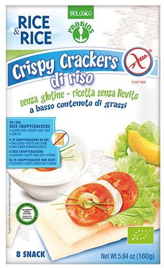 RICE&RICE CRISPY CRACKERS 100% RISO 160 G SENZA LIEVITO