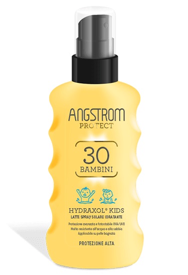Angstrom Protect Hydraxol - Latte Spray Solare Idratante per Bambini con Protezione Alta SPF 30 - 175 ml