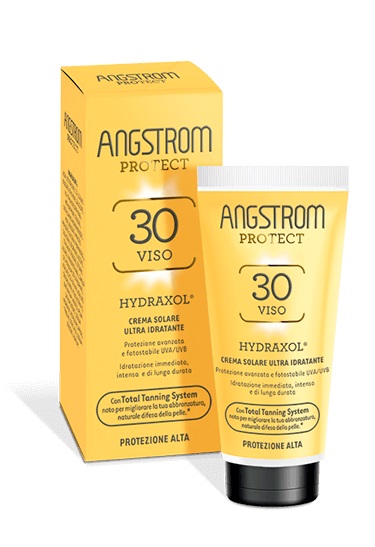 Angstrom Protect Hydraxol - Crema Solare Viso Ultra Idratante con Protezione Alta SPF 30 - 50 ml