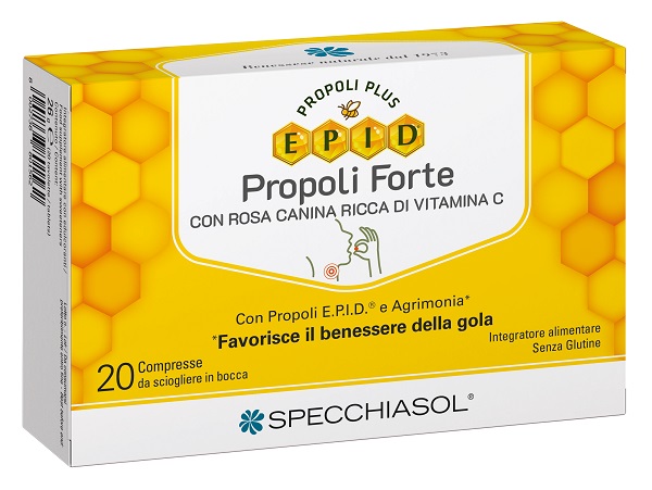 Epid C Propoli Plus - Integratore con Vitamina C per il Benessere della Gola - 20 Tavolette