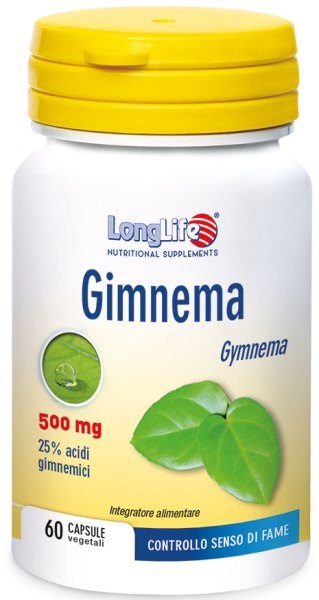 LongLife Gimnema 500 mg - Integratore per il Controllo del Senso di Fame - 60 Capsule