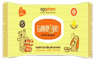EGOPHARM BABY SALVIETTE DETERGENTI CON OLIO DI ARGAN 72 PEZZI