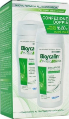 BIOSCALIN PHYSIOGENINA SHAMPOO FORTIFICANTE RIVITALIZZANTE COFANETTO 2 FLACONI