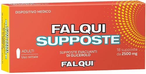 Falqui - Supposte con Glicerina per Adulti 2.500 mg - 18 Supposte