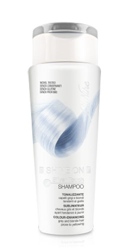 BioNike Shine On Silver Touch - Shampoo Tonalizzante per Capelli Grigi e Biondi - 200 ml