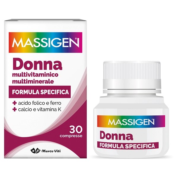 Massigen Dailyvit+ Donna - Integratore Multivitaminico e Multiminerale - 30 Compresse