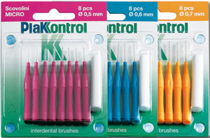 PLAKKONTROL SCOVOLINO CON MANICO MIDI 0,7 8 PEZZI