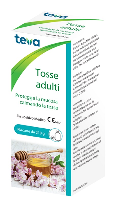 Teva Tosse Adulti - Sciroppo per Tosse Secca e Grassa - 210 g