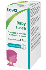 Teva Baby Tosse - Sciroppo Pediatrico per Tosse Secca o Grassa - 210 g