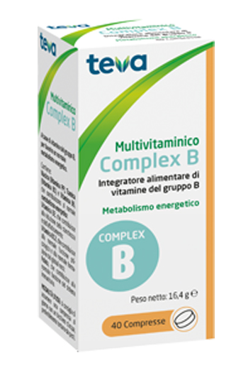 Teva Multivitaminico Complex B - Integratore di Vitamina B - 40 Compresse