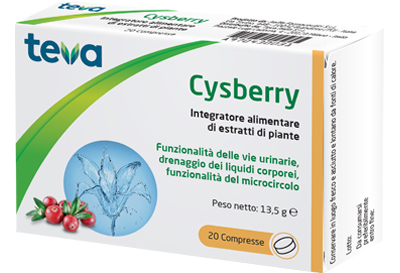 Teva Cysberry - Integratore per Vie Urinarie - 20 Compresse