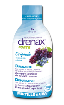 Drenax Forte Mirtillo e Uva Integratore Drenante 300 ml