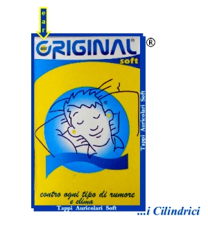 EAR ORIGINAL PLUGS SOFT NEW 20 PEZZI CLASSIC TAPPI AURICOLARI IN FORMA CLASSICA CILINDRICA