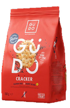 GUDO CRACKER CON SEMI DI CHIA 150 G