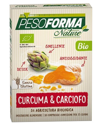 PESOFORMA NATURE CURCUMA & CARCIOFO BIO 30 COMPRESSE