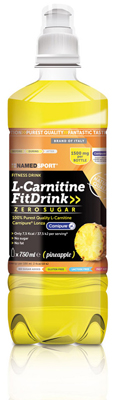 Named Sport L-Carnitine Fit Drink - Integratore di Carnitina - Gusto Ananas 500 ml