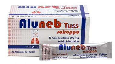 ALUNEB TUSS SCIROPPO 20 STICK PACK MONODOSE DA 10 ML GUSTO AMARENA SENZA GLUTINE