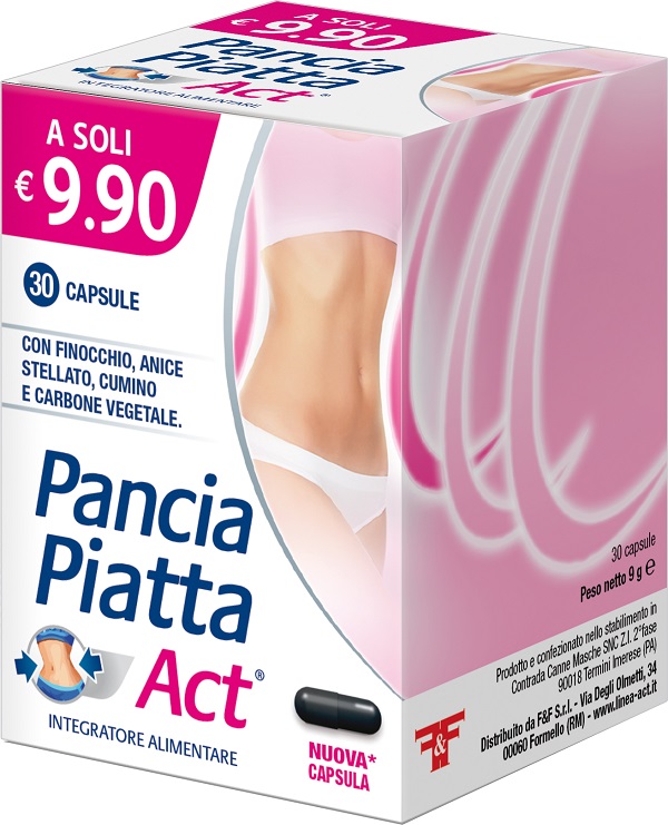 Pancia Piatta Act Integratore Digestivo 30 Capsule
